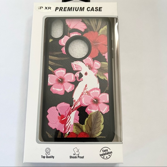 Pink flowers Apple IPhone XR Case - Picture 3 of 3